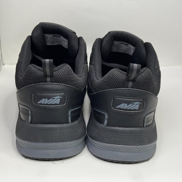 Avia Quickstep Shoes Mens 12 W Wide Black Walking Sneakers Black Memory Foam - Picture 6 of 12